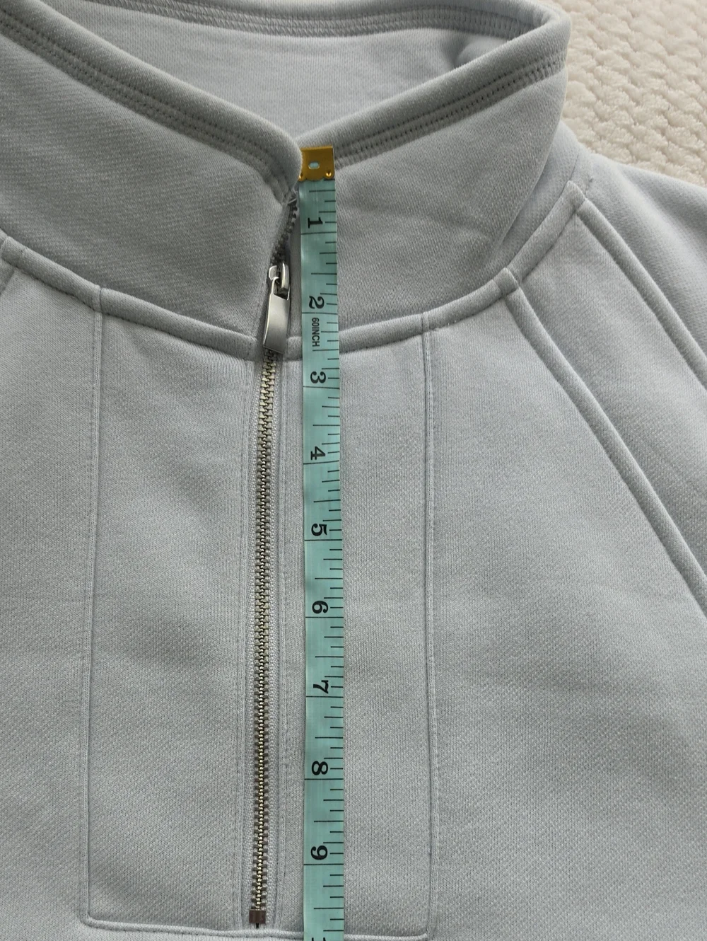 Haven Well Within Women's Light Blue Quarter-Zip Pullover Sweater Swestshirt